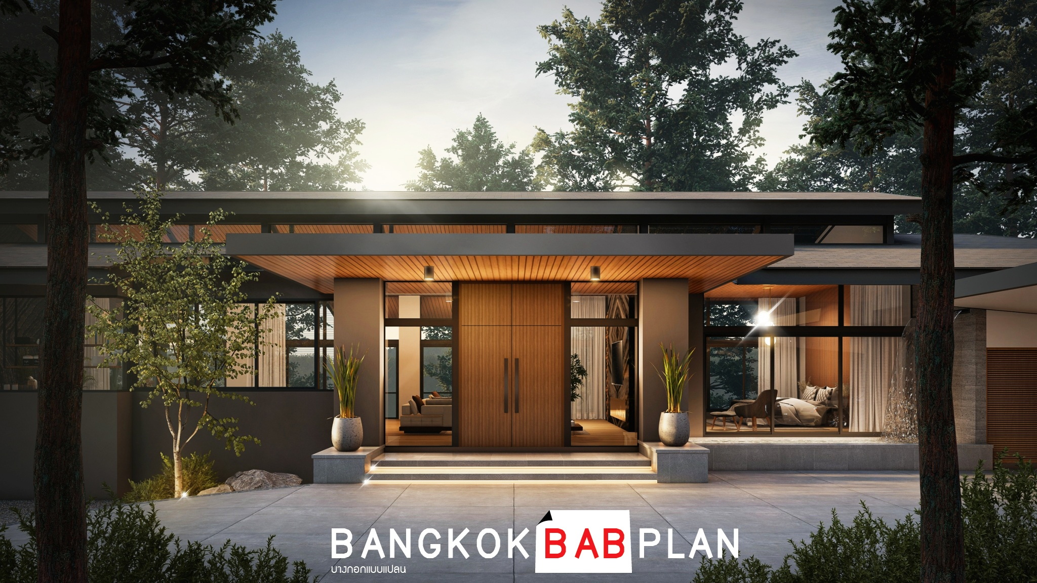 ผลงาน ออกแบบบ้านหรู 530 ตร.ม. งบประมาณ 18.70 ล้าน 2